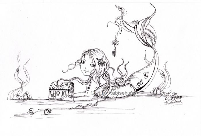 Mermaid's secret box by Julie Rabischung